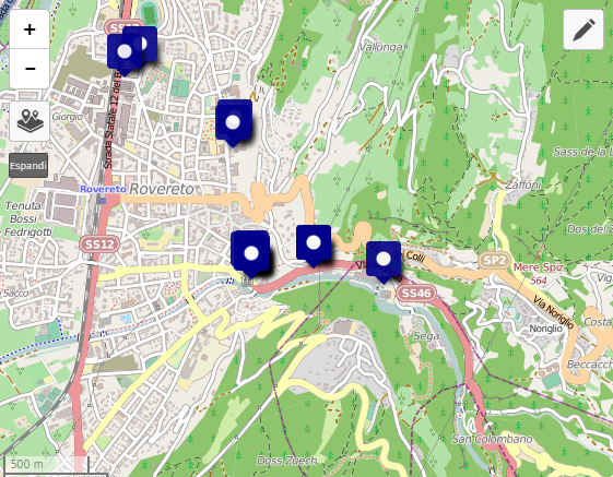 OpenStreetMap e Servizi di Rovereto